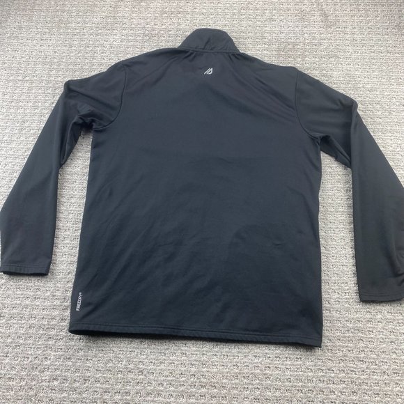 Eddie Bauer Motion Running Shirt Men Medium M Black Long Sleeve 1/4 Zip Sweater - Picture 10 of 13